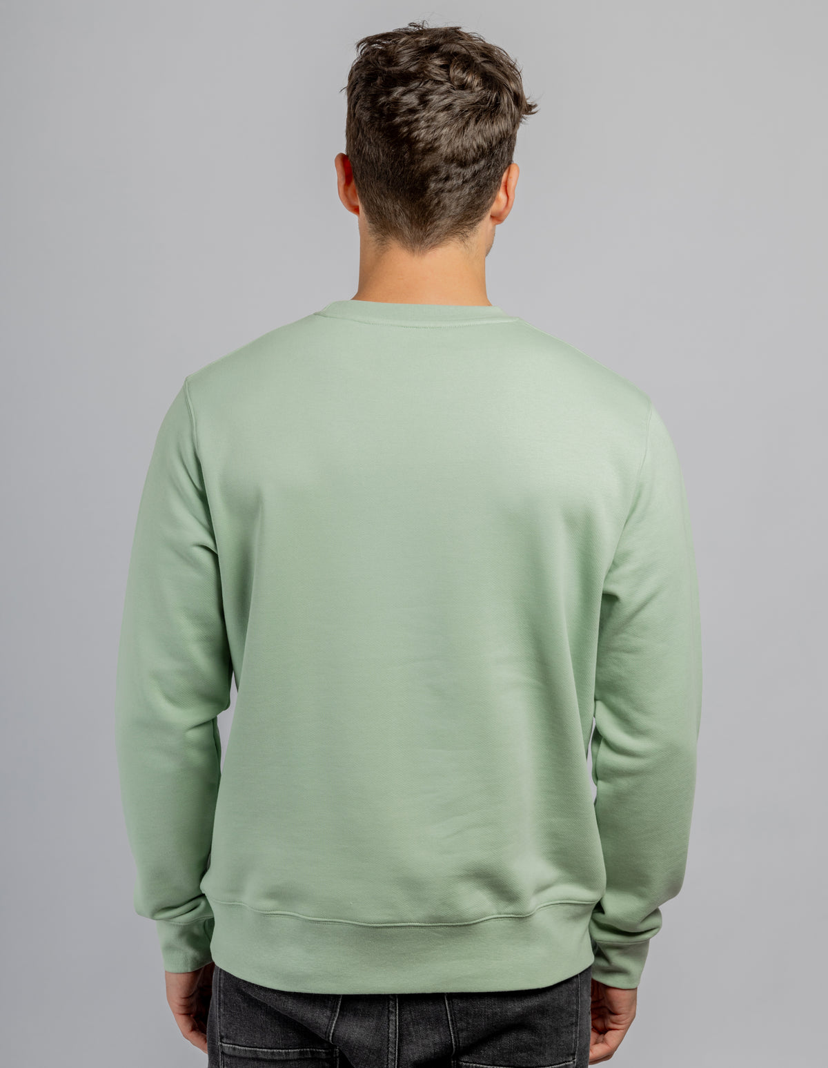 Mint crew neck cotton sweatshirt