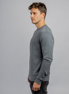 Iron crew neck cotton sweatshirt