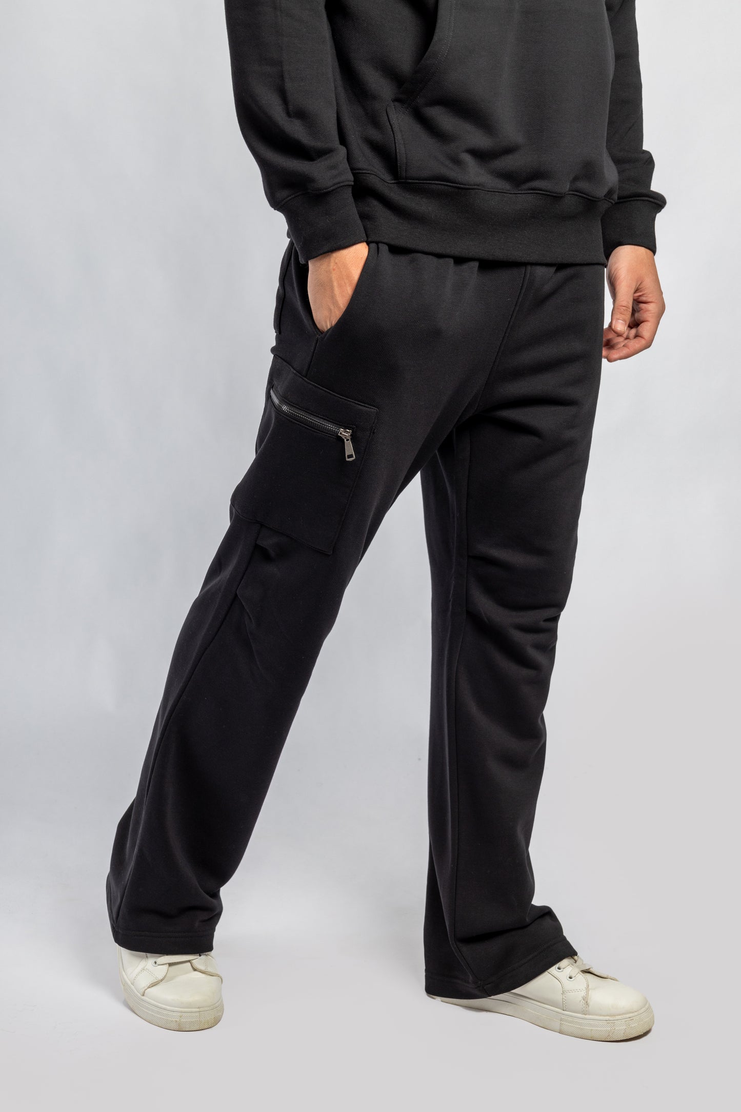 Black Wide Leg Sweatpants