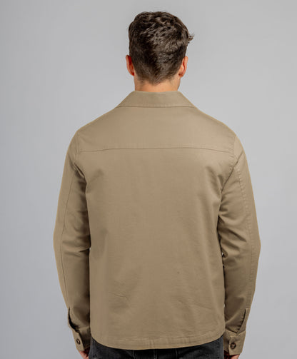 Dark Beige Worker Jacket