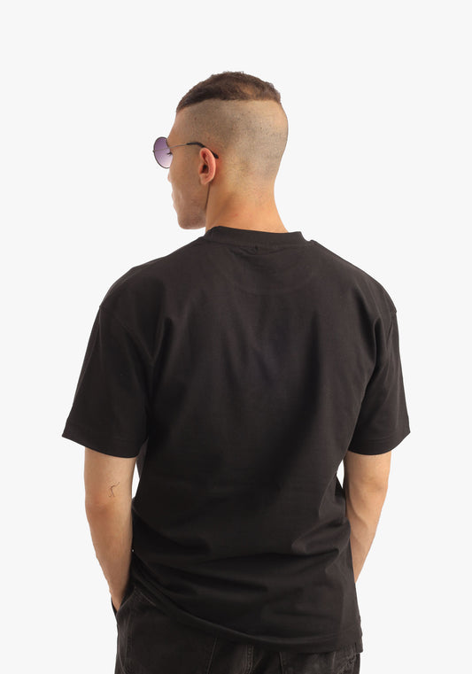 Black Printed Oversize T-shirt