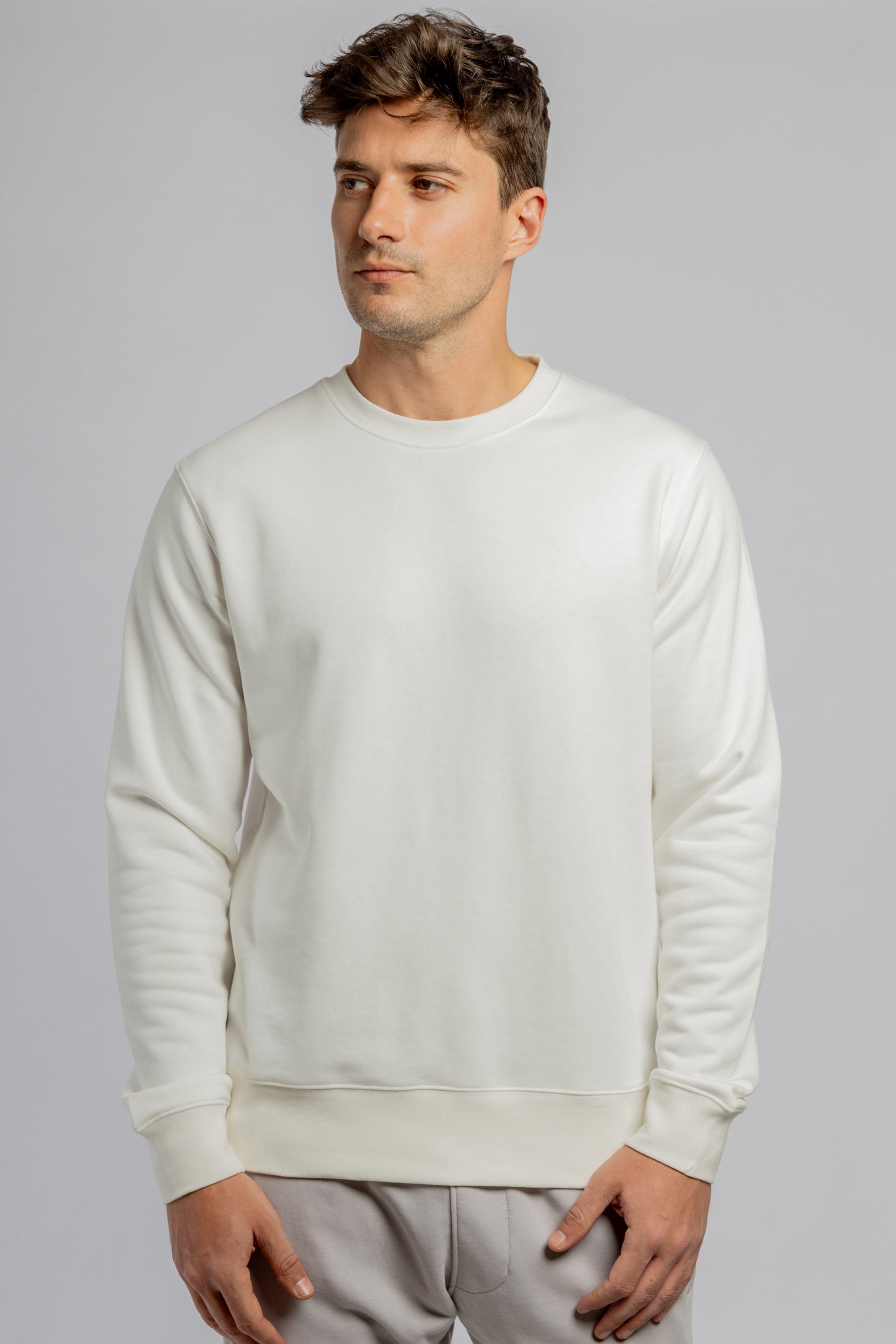 Off-White crew neck cotton sweatshirt