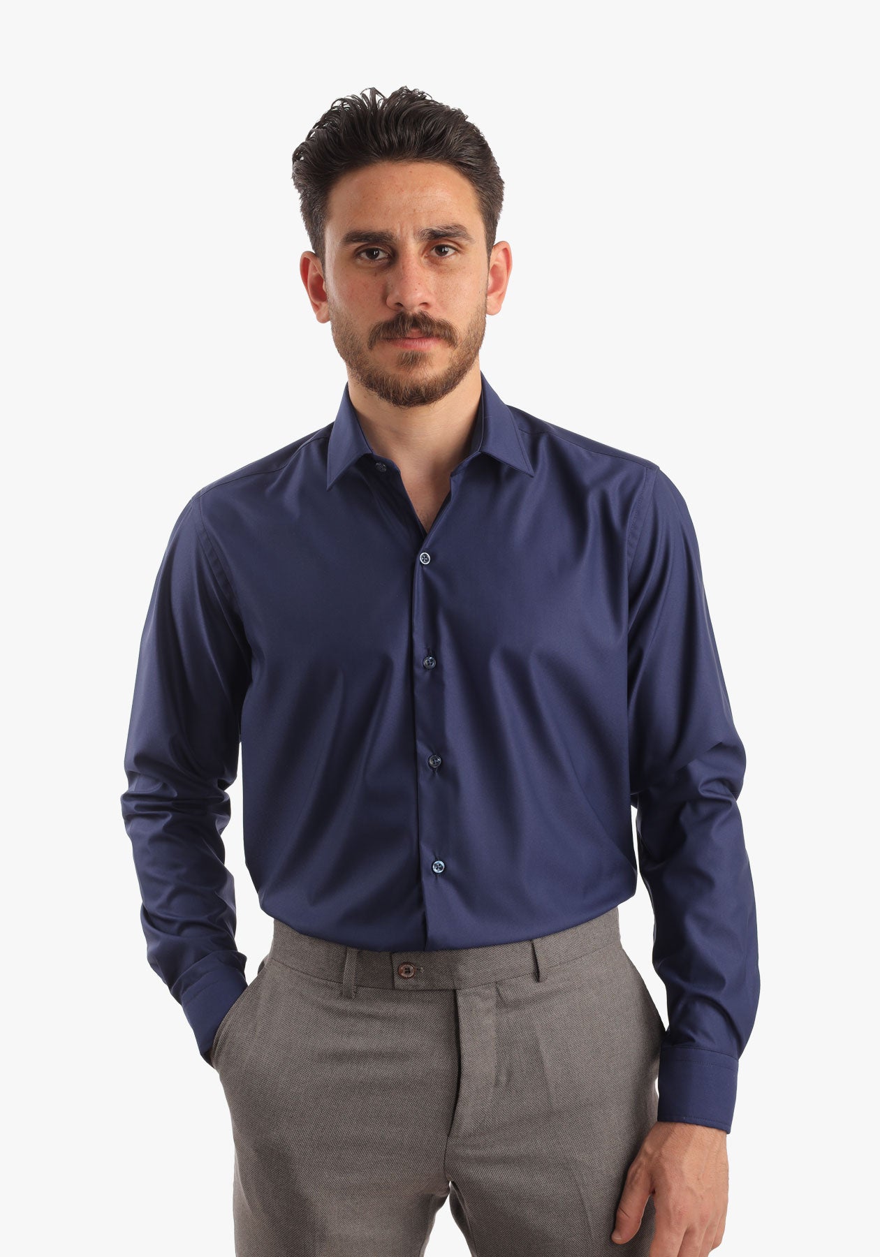 Navy Bambo Classic Shirt