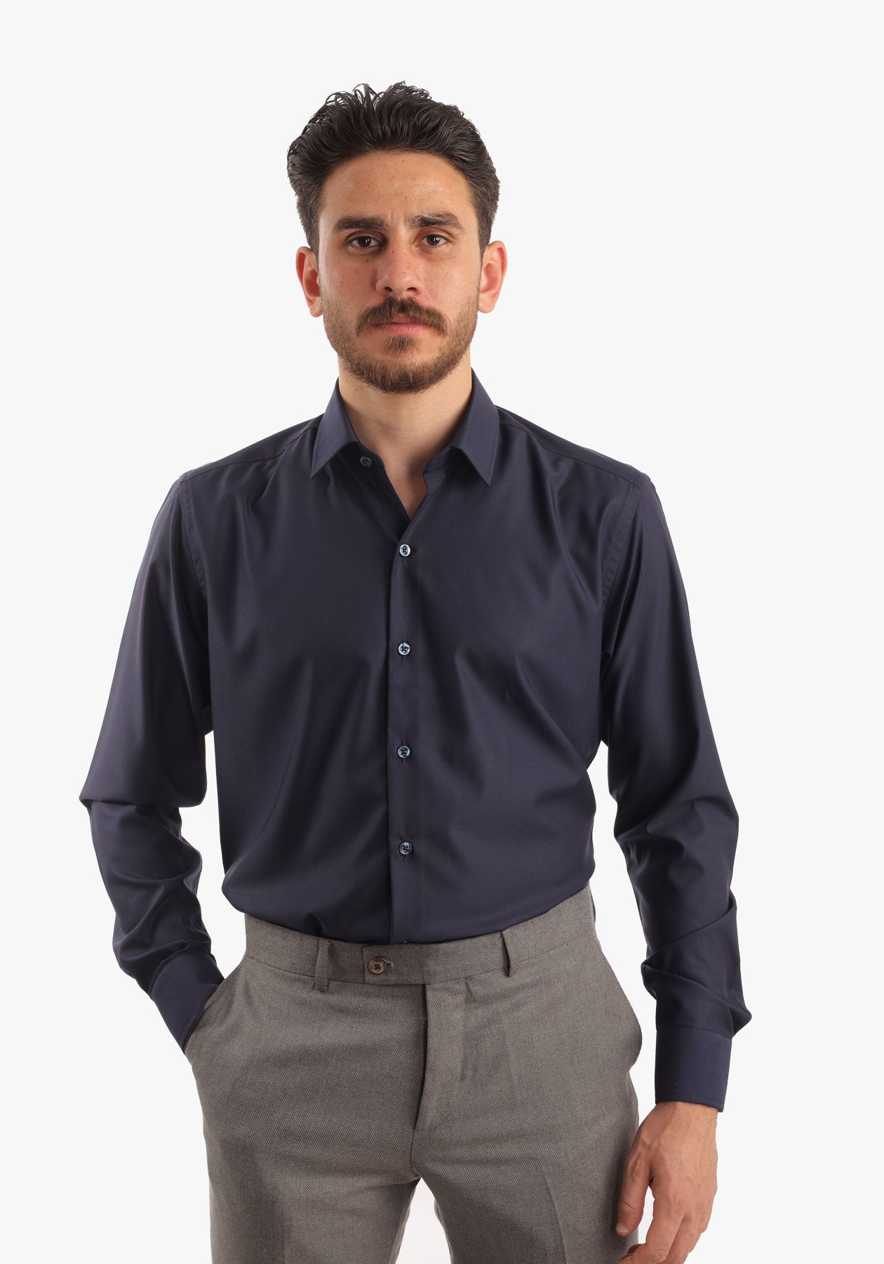 Dark Blue Bambo Classic Shirt