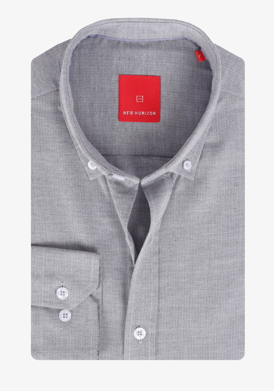 Gray Jacquard Cotton Shirt