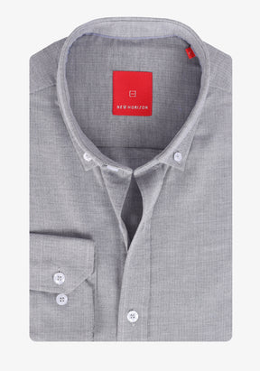 Gray Jacquard Cotton Shirt