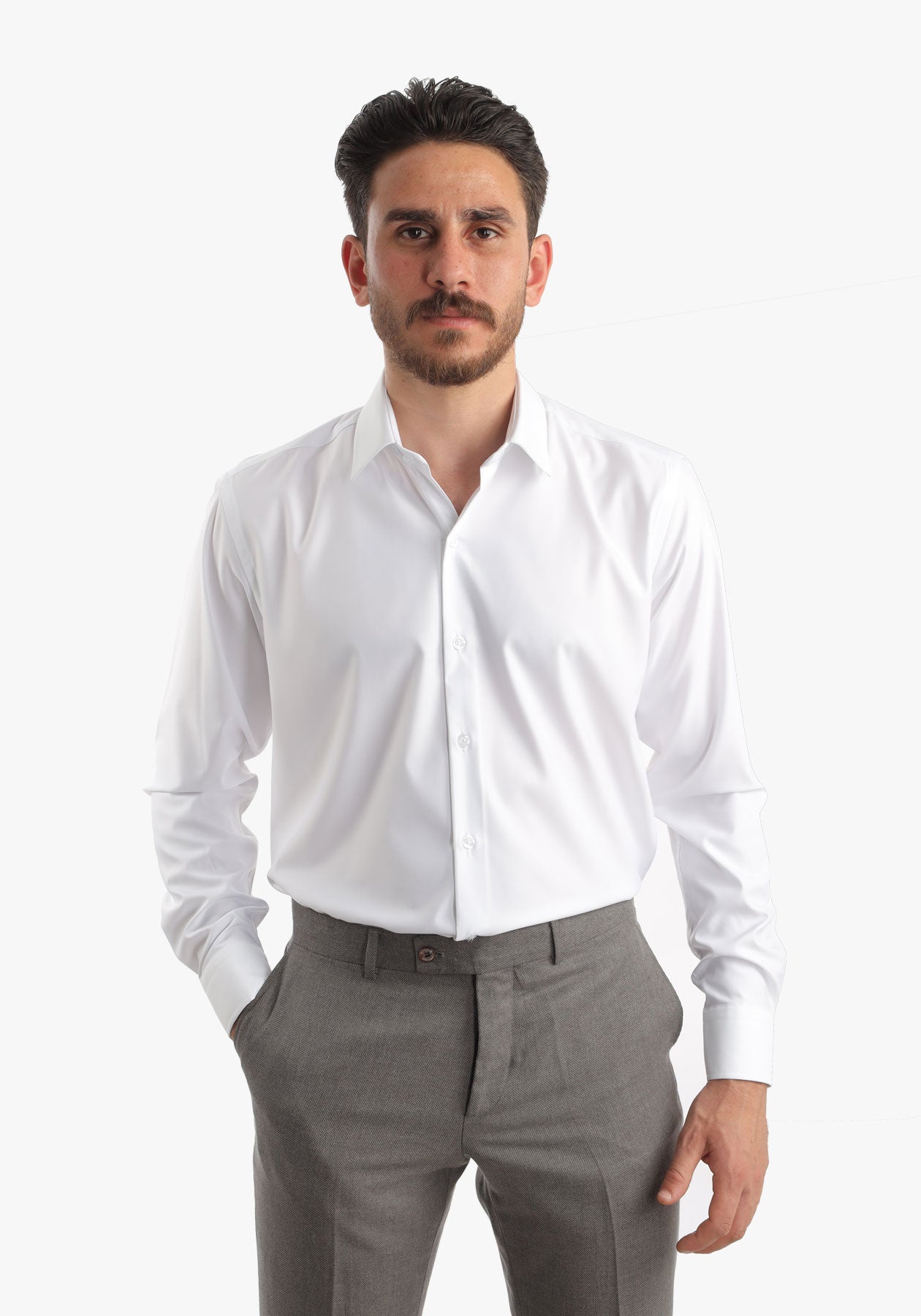 White Bambo Classic Shirt