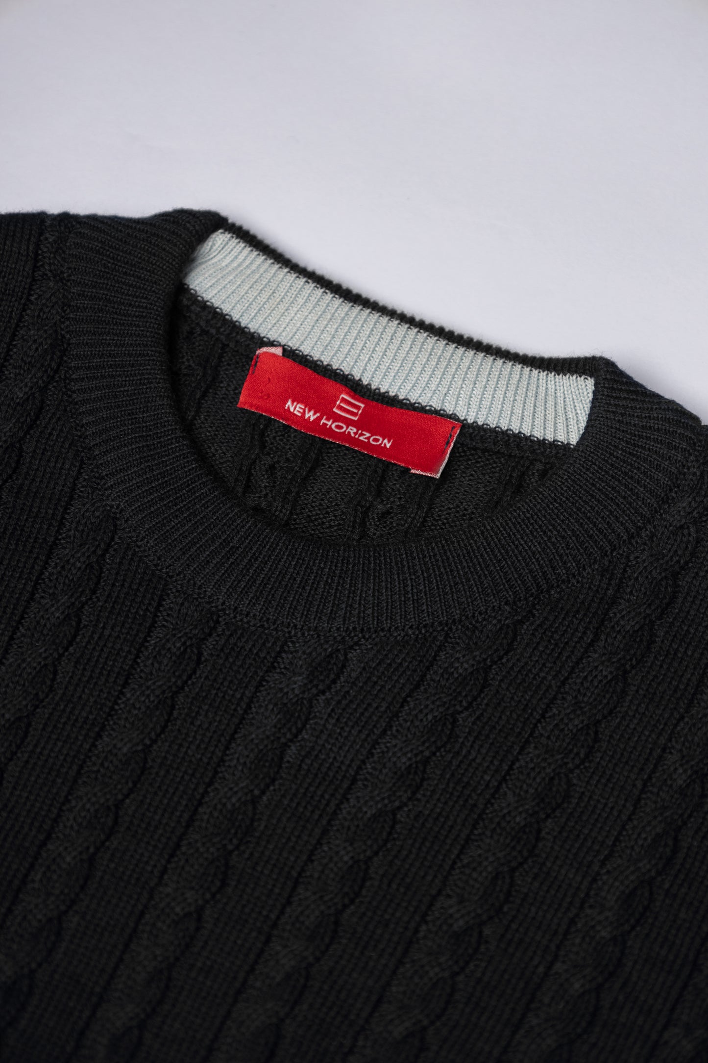 Black Cable Knit Pullover