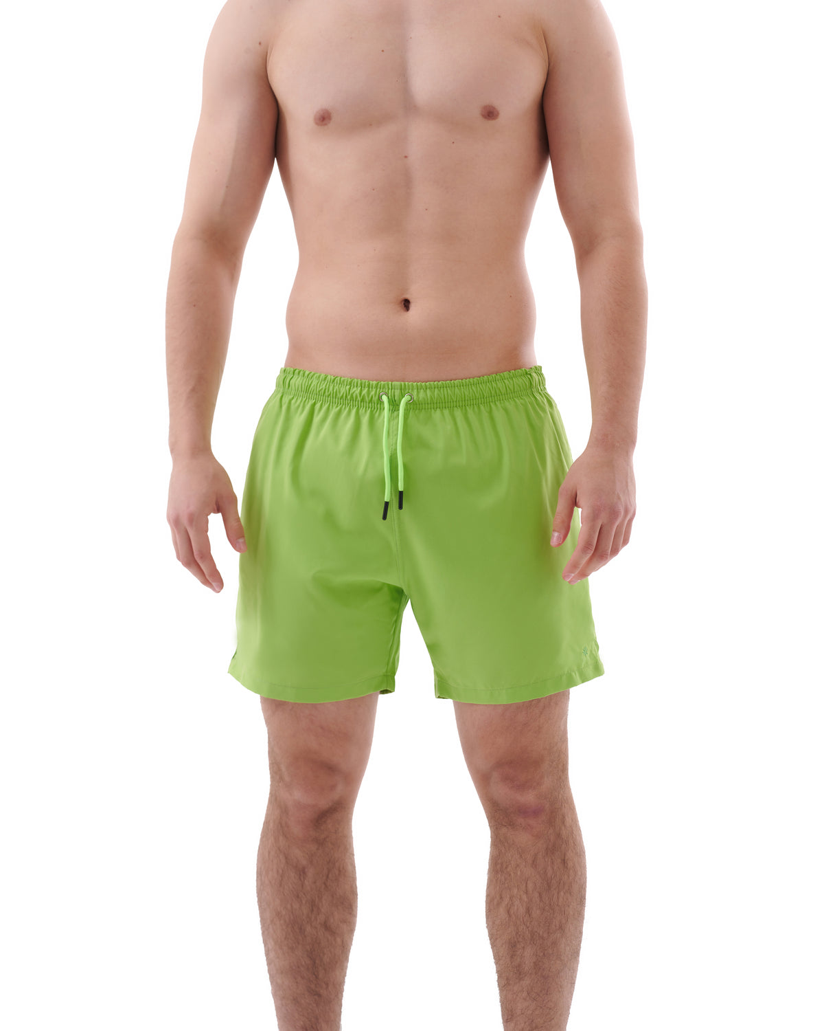 Green Solid Swimwear