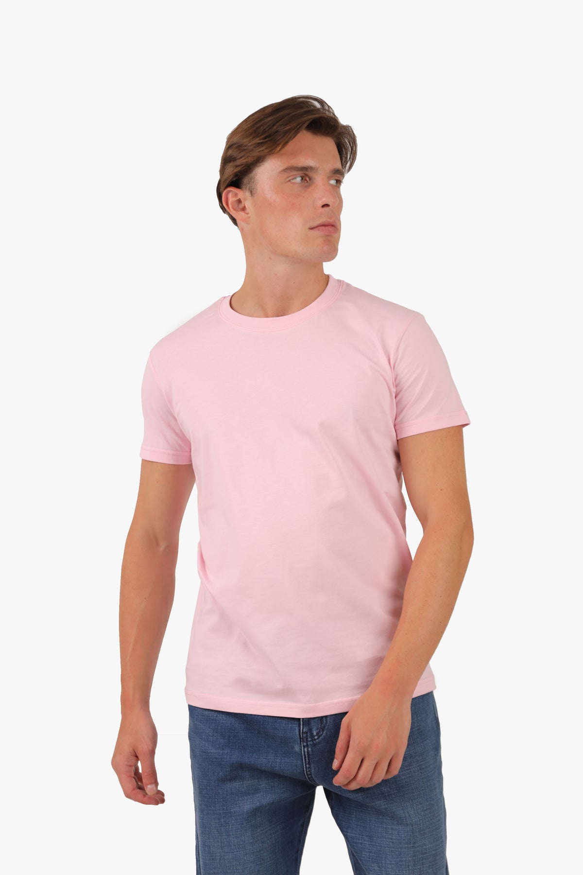 Rose Round Neck Basic T-Shirt