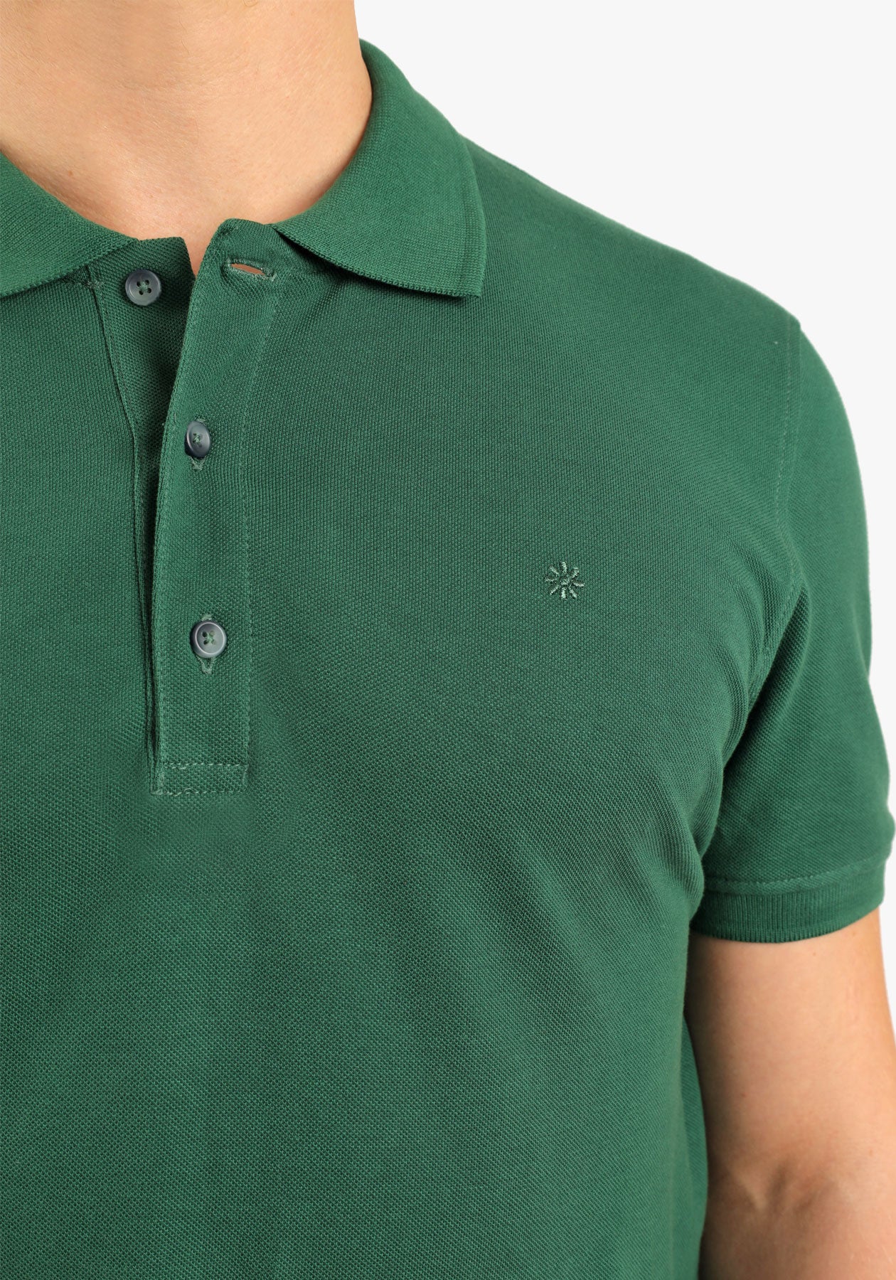 Olive Green Basic Plain Polo