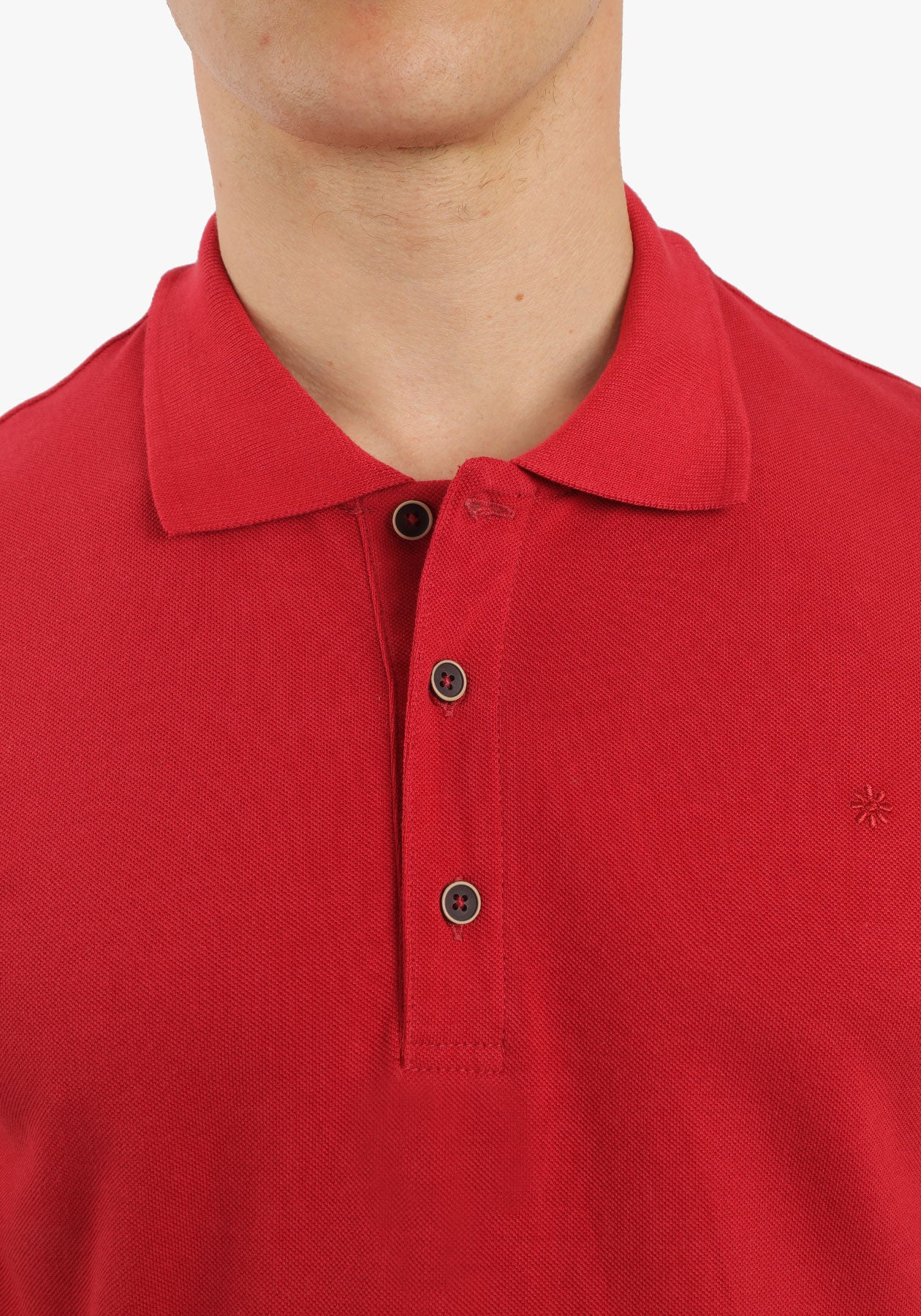 Burgundy Basic Plain Polo