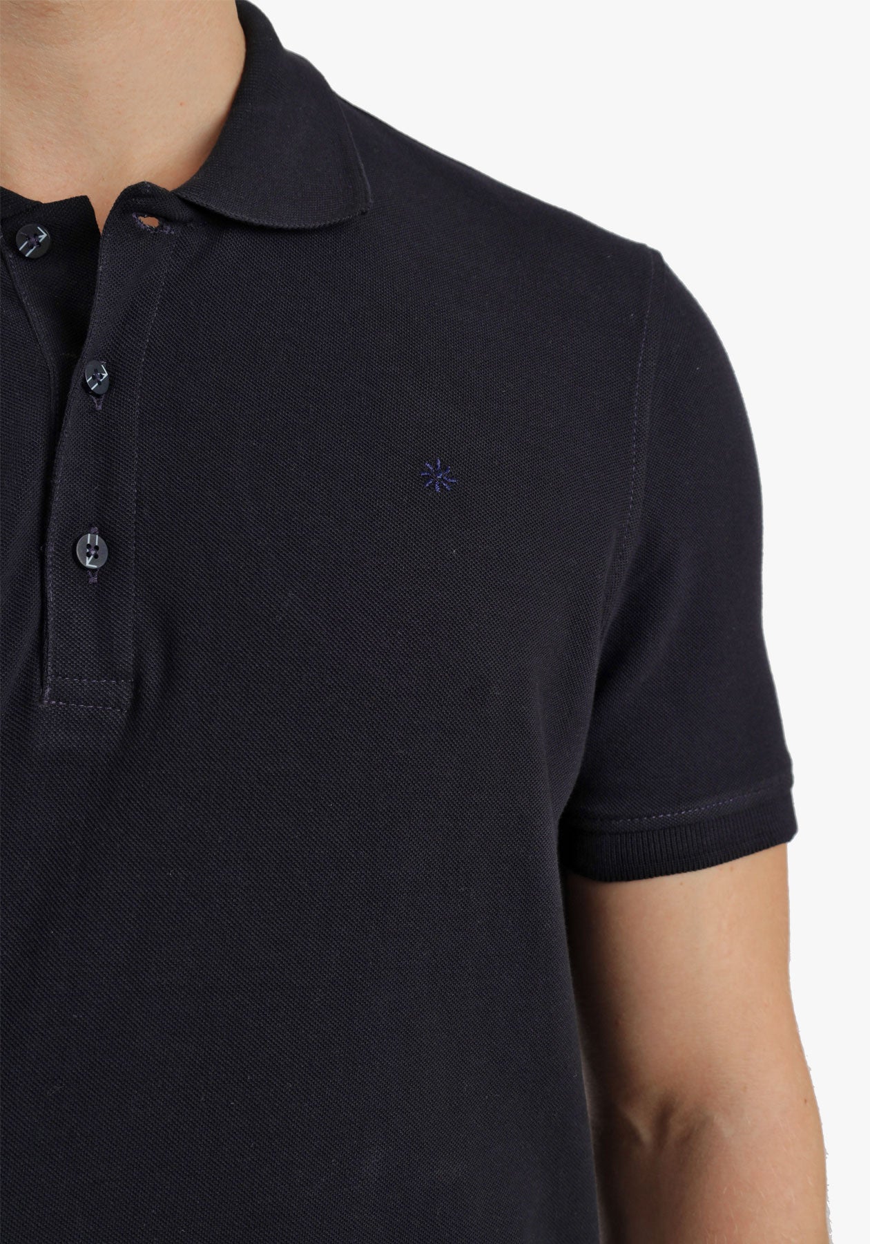 Dark Navy Basic Plain Polo