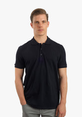 Dark Navy Basic Plain Polo